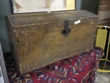 Scandinavian immigrant wood trunk