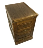 Wooden Two Drawer File Cabinet