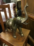 Vintage Mid Century Brass Elephant