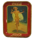 Vintage 1937 Coca Cola Advertising Tip Tray