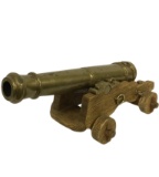 Large Solid Brass Canon