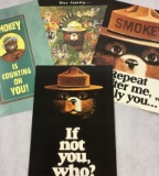 Lot of 4 Vintage SMOKEY The Bear Posters