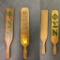 Vintage Wood Sorority Paddles 1950s Set of 2