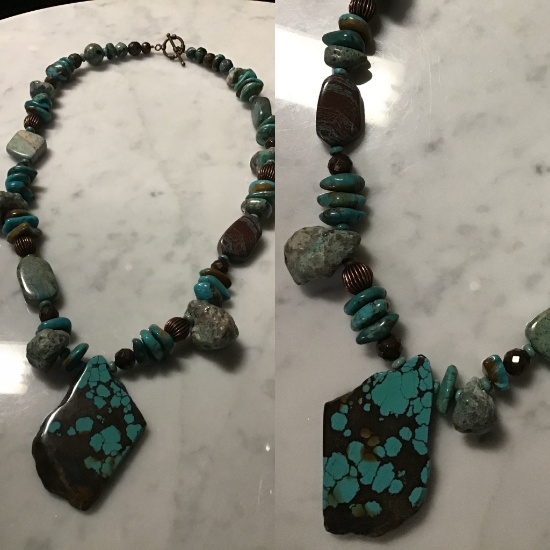 Turquoise Hand Made Necklace