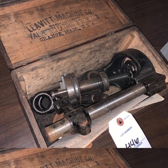 Antique LEAVITT MACHINE IN WOOD BOX