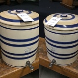 Vintage 4 Gallon Blue Crown Crock