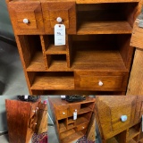 Cherry Wood Cabinet with Cubbyholes for Display or storage