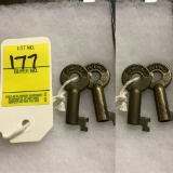 Two collectible switch keys