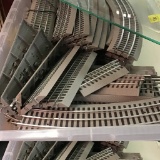 Large Box of Collectable Train Tracks