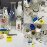 Glass Vintage Milk Containers and More