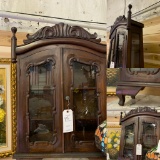 Antique Counter Top Wooden Display Cabinet