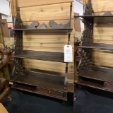 Vintage Wooden Wall Display Shelf