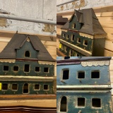 Folk Art Primitive Farm House Bird House