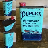 Vintage Collectable Duplex Outboard Special Motor Oil Can