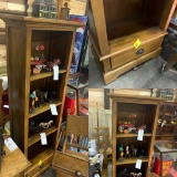 Wooden Tall Shelf Cabinet