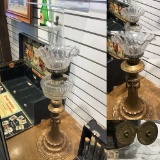 Antique Victorian Oil Lamp