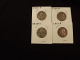 4 U.S Standing Liberty Quarters