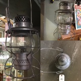 Antique G.N.R.Y Railroad Lantern