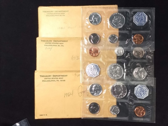 3 U.S PROOF SETS