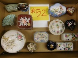 14 Hand Painted Trinket Boxes