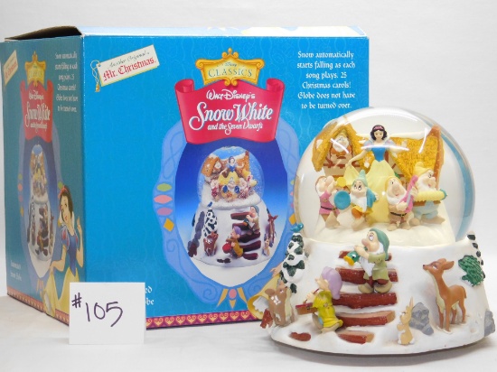 Walt Disney Snow White and The Seven Swarfs Automated Snow Globe