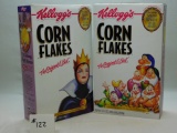 Two Kellogg's Corn Flakes Commemorative Edition Snow White and The Seven Dawrfs