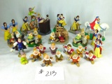 Box Lot Filled with 23 Vintage Snow White Figures