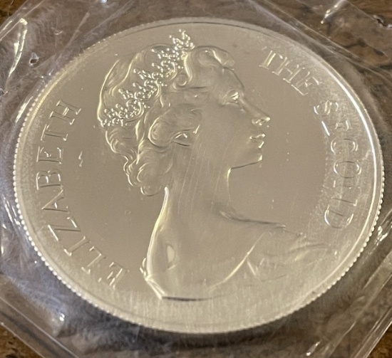 1973 CANADIAN 25 PENCE, ST HELENA TERCENTENARY