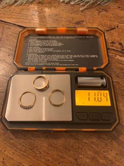 THREE 14K RINGS