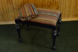 PIANO STOOL WITH PENDLETON FABRIC