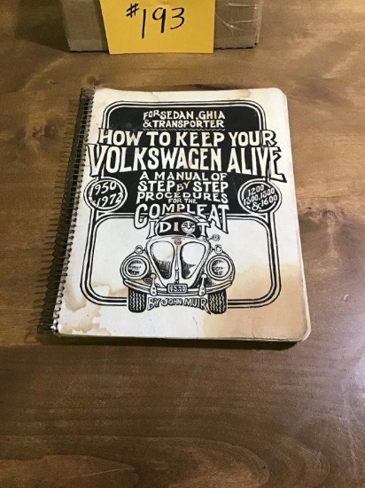 VINTAGE 1950 TO 1972 HOW TO KEEP YOUR VOLKSWAGEN ALIVE MAN