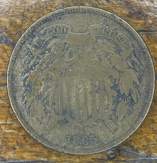 1865 2 CENT COIN
