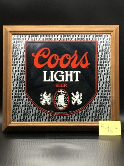 1x LIGHTED BEER SIGN MIRROR