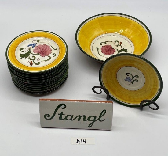 STANGL DELLA WARE LAURITA HAND PAINTED POTTERY