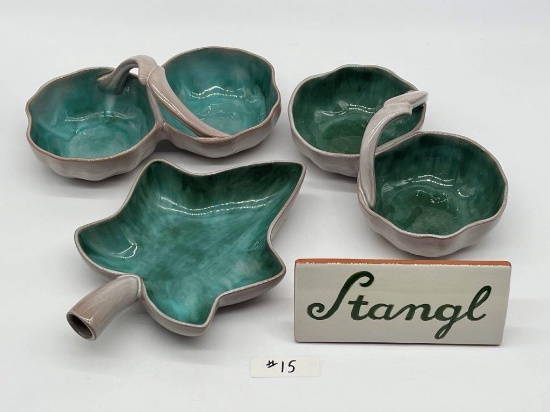 THREE STANGL POTTERY, COLLECTIBLE SERVING DISHES