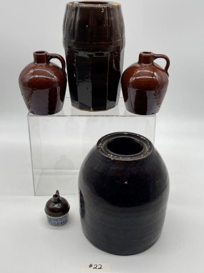 ANTIQUE GLAZED POTTERY COLLECTION