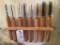 WOOD CHISELS, GOUGE SLIPSTONE GRIZZLY, 5 PC. WOOD RASP SET