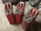 THREE JEEP GAS CANS