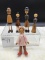 COLLECTION OF VINTAGE WOOD DOLLS