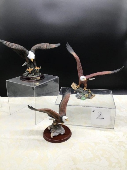 COLLECTIBLE PORCELAIN EAGLES