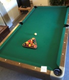 POOL TABLE AND CUES