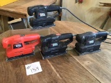 FOUR BLACK AND DECKER ELECTRIC SANDERS