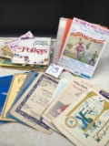 LARGE LOT OF VINTAGE SHEET MUSIC