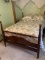 WOOD BED FRAME AND MATTRESS