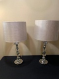 SET OF TWO CONTEMPORARY LAMPS