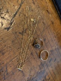 14k Gold Chain, 10k 1961 Class Ring, 14k Gold band