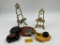ASSORTED DISPLAY STANDS AND MAGNIFYING GLASSES
