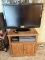 FLAT SCREEN TV, DVD PLAYER AND STAND