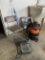 SHOP VAC, CHAIR, BASKETS