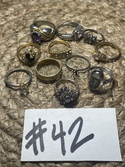 LOT OF ELEVEN RINGS